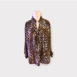 Mona Lisa Leopard Print Women's Top 1X